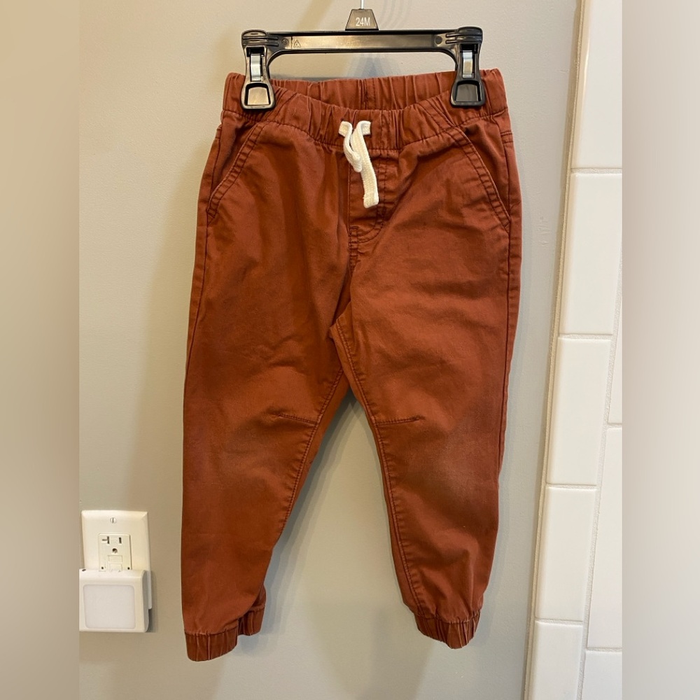 Cat & Jack Rust-Red Jogger Pants / Size 3T / GUC